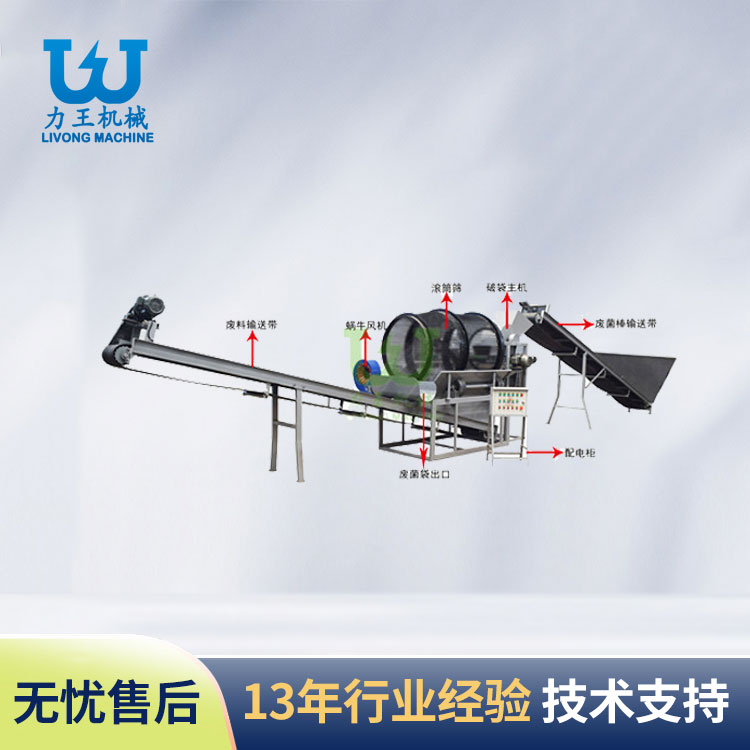 大型工厂化菌袋分离生产线